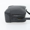 GUCCI Micro GG Canvas Guccissima Bag Leather Black Gold 449413 Auth 165255-4