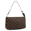 LOUIS VUITTON Damier Ebene Pochette Accessoires Pouch N41206 LV Auth 165256V-1