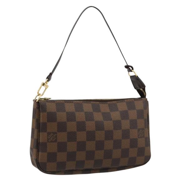 LOUIS VUITTON Damier Ebene Pochette Accessoires Pouch N41206 LV Auth 165256V