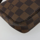LOUIS VUITTON Damier Ebene Pochette Accessoires Pouch N41206 LV Auth 165256V-15