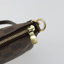 LOUIS VUITTON Damier Ebene Pochette Accessoires Pouch N41206 LV Auth 165256V-9