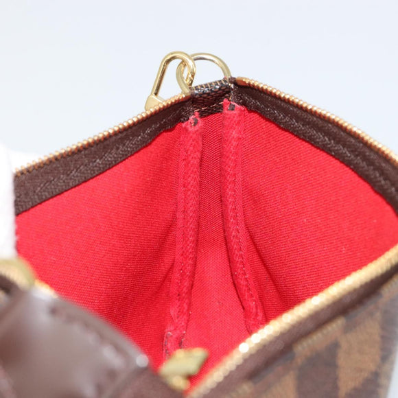 LOUIS VUITTON Damier Ebene Pochette Accessoires Pouch N41206 LV Auth 165256V