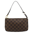 LOUIS VUITTON Damier Ebene Pochette Accessoires Pouch N41206 LV Auth 165256V-13