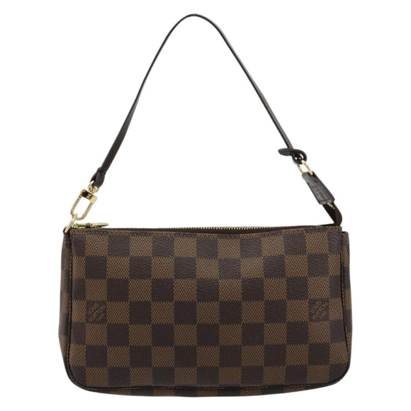 LOUIS VUITTON Damier Ebene Pochette Accessoires Pouch N41206 LV Auth 165256V