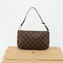 LOUIS VUITTON Damier Ebene Pochette Accessoires Pouch N41206 LV Auth 165256V-12