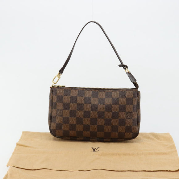 LOUIS VUITTON Damier Ebene Pochette Accessoires Pouch N41206 LV Auth 165256V