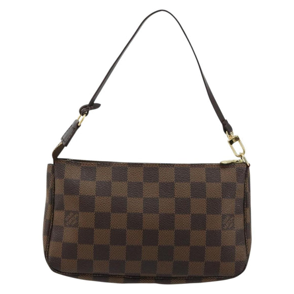 LOUIS VUITTON Damier Ebene Pochette Accessoires Pouch N41206 LV Auth 165256V