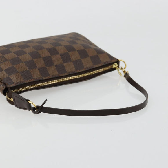 LOUIS VUITTON Damier Ebene Pochette Accessoires Pouch N41206 LV Auth 165256V