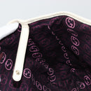 GUCCI Princi Tote Bag Leather White Gold 163805 Auth 165261-17