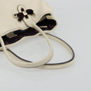 GUCCI Princi Tote Bag Leather White Gold 163805 Auth 165261-7