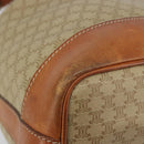 CELINE Macadam Canvas Umhängetasche PVC Beige Gold Auth 165262-15