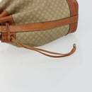 CELINE Macadam Canvas Umhängetasche PVC Beige Gold Auth 165262-17