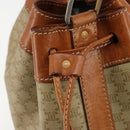 CELINE Macadam Canvas Umhängetasche PVC Beige Gold Auth 165262-10