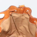 CELINE Macadam Canvas Umhängetasche PVC Beige Gold Auth 165262-20