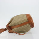 CELINE Macadam Canvas Umhängetasche PVC Beige Gold Auth 165262-4