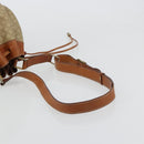 CELINE Macadam Canvas Umhängetasche PVC Beige Gold Auth 165262-7