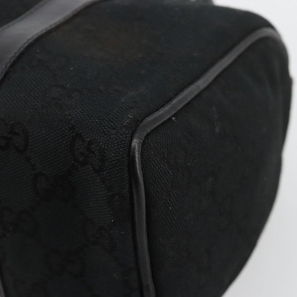 GUCCI GG Canvas Web Sherry Line Hand Bag Black Gold 012 3841 28 39 Auth 165263A