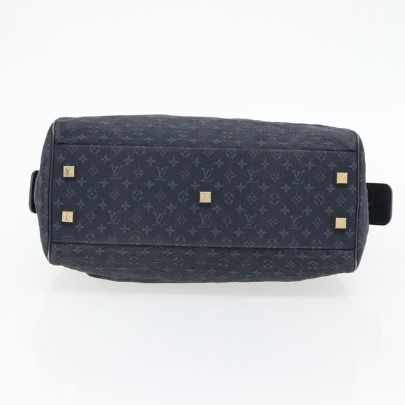 LOUIS VUITTON Monogram Mini Josephine GM Hand Bag TST Blue M92411 LV Auth 165265