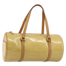 LOUIS VUITTON Monogram Vernis Bedford Hand Bag Beige M91006 LV Auth 165273-1