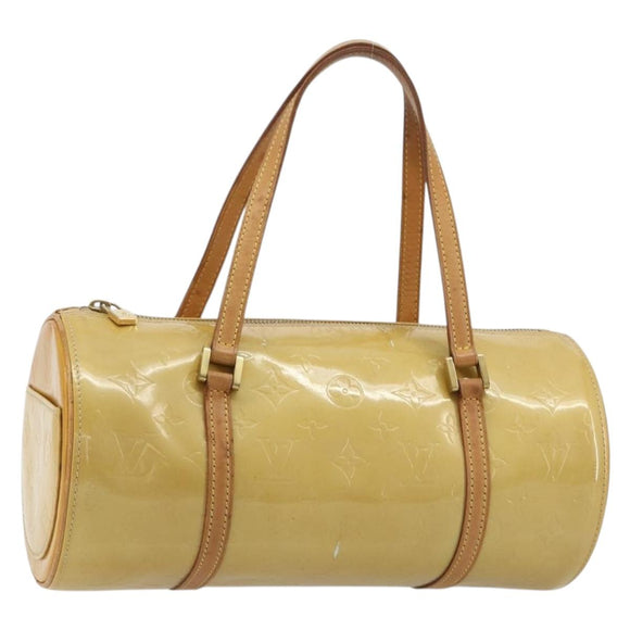 LOUIS VUITTON Monogram Vernis Bedford Hand Bag Beige M91006 LV Auth 165273