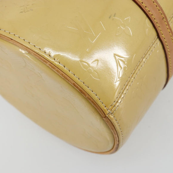 LOUIS VUITTON Monogram Vernis Bedford Hand Bag Beige M91006 LV Auth 165273