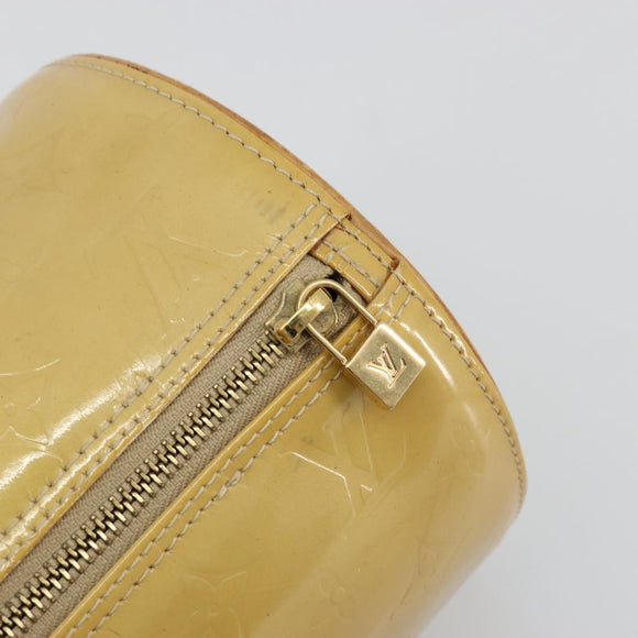 LOUIS VUITTON Monogram Vernis Bedford Hand Bag Beige M91006 LV Auth 165273