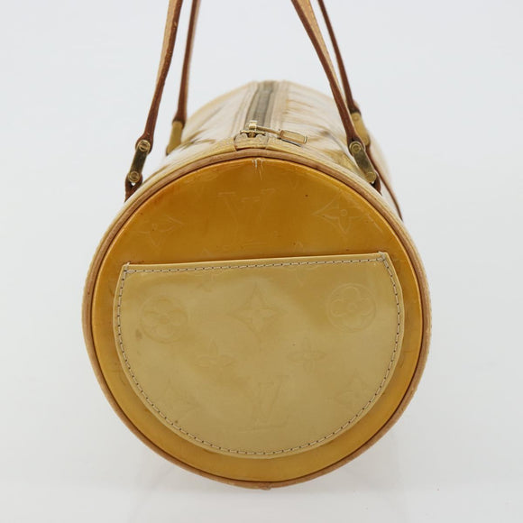 LOUIS VUITTON Monogram Vernis Bedford Hand Bag Beige M91006 LV Auth 165273