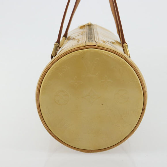 LOUIS VUITTON Monogram Vernis Bedford Hand Bag Beige M91006 LV Auth 165273