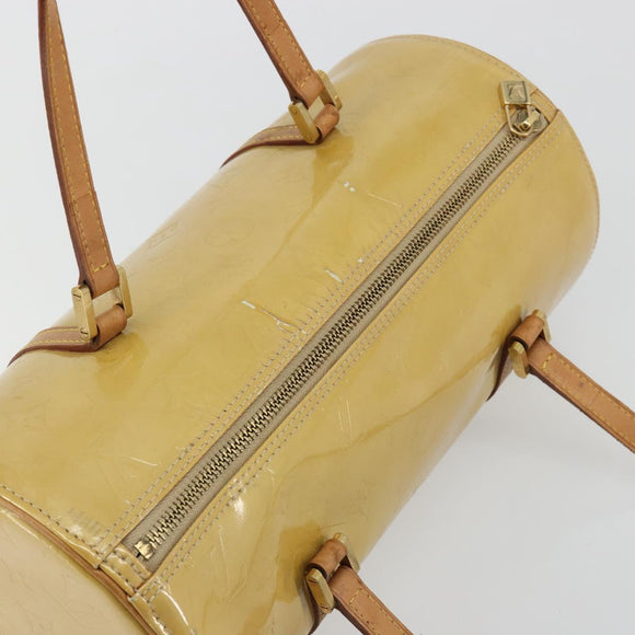 LOUIS VUITTON Monogram Vernis Bedford Hand Bag Beige M91006 LV Auth 165273
