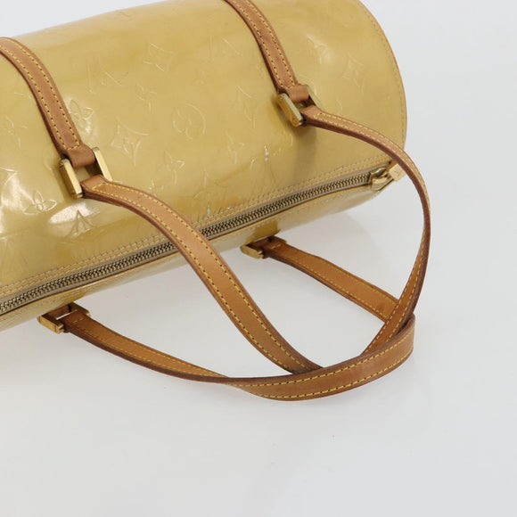 LOUIS VUITTON Monogram Vernis Bedford Hand Bag Beige M91006 LV Auth 165273