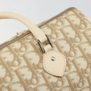 Christian Dior Trotter Canvas Romantic Hand Bag PVC Beige Silver Auth 165275V-14
