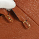 Chloe Marcie Hand Bag Leather 2way Brown Gold Auth 165276V-22