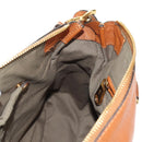 Chloe Marcie Hand Bag Leather 2way Brown Gold Auth 165276V-25