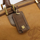 LOEWE Amazona 40 Hand Bag Leather Beige Gold Auth 165278-10
