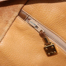 LOEWE Amazona 40 Hand Bag Leather Beige Gold Auth 165278-20