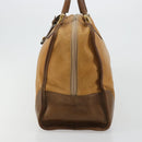 LOEWE Amazona 40 Hand Bag Leather Beige Gold Auth 165278-3