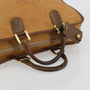 LOEWE Amazona 40 Hand Bag Leather Beige Gold Auth 165278-7