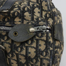 Christian Dior Trotter Canvas Hand Bag Navy Silver Auth 165279-14