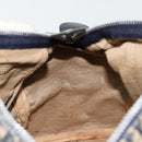 Christian Dior Trotter Canvas Hand Bag Navy Silver Auth 165279-18
