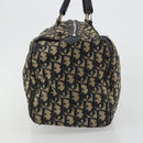 Christian Dior Trotter Canvas Hand Bag Navy Silver Auth 165279-4