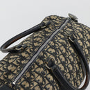 Christian Dior Trotter Canvas Hand Bag Navy Silver Auth 165279-6