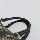 Christian Dior Trotter Canvas Hand Bag Navy Silver Auth 165279-8
