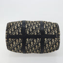 Christian Dior Trotter Canvas Hand Bag Navy Silver Auth 165279-9