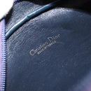 Christian Dior Trotter Canvas Shoulder Bag Navy Gold Auth 165280-16