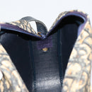 Christian Dior Trotter Canvas Shoulder Bag Navy Gold Auth 165280-18