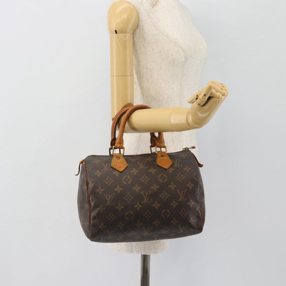 LOUIS VUITTON Monogram Speedy 25 Hand Bag M41528 LV Auth 165287
