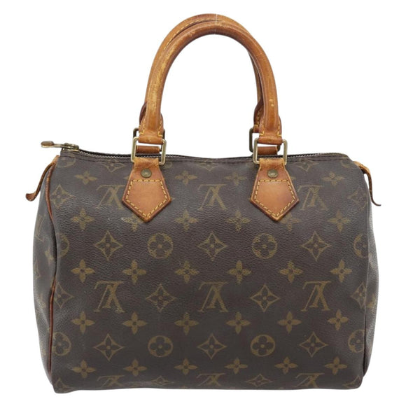 LOUIS VUITTON Monogram Speedy 25 Hand Bag M41528 LV Auth 165287