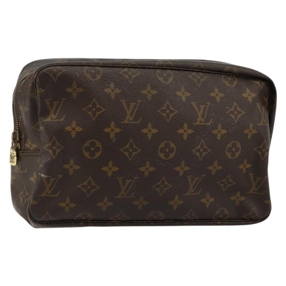 LOUIS VUITTON Monogram Trousse Toilette 28 Clutch Bag M47522 LV Auth 165290