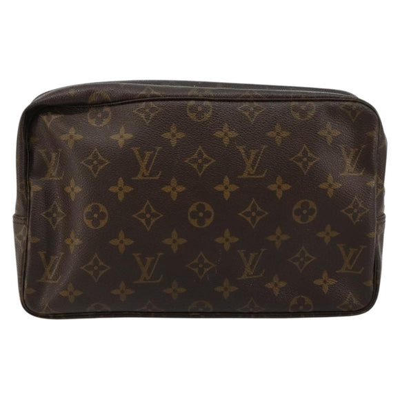 LOUIS VUITTON Monogram Trousse Toilette 28 Clutch Bag M47522 LV Auth 165290