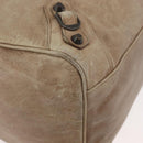 BALENCIAGA The City Hand Bag Leather 2way Beige 235216 Auth 165294A-10